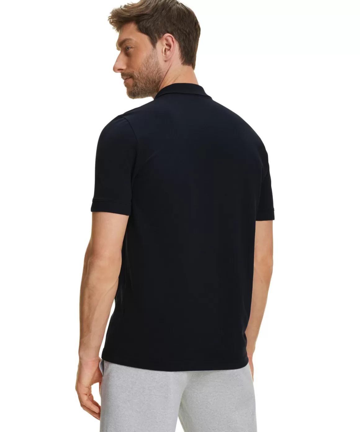 FALKE Shirts & Polo'S>Heren Polo Shirt Polo Space Blue-6116