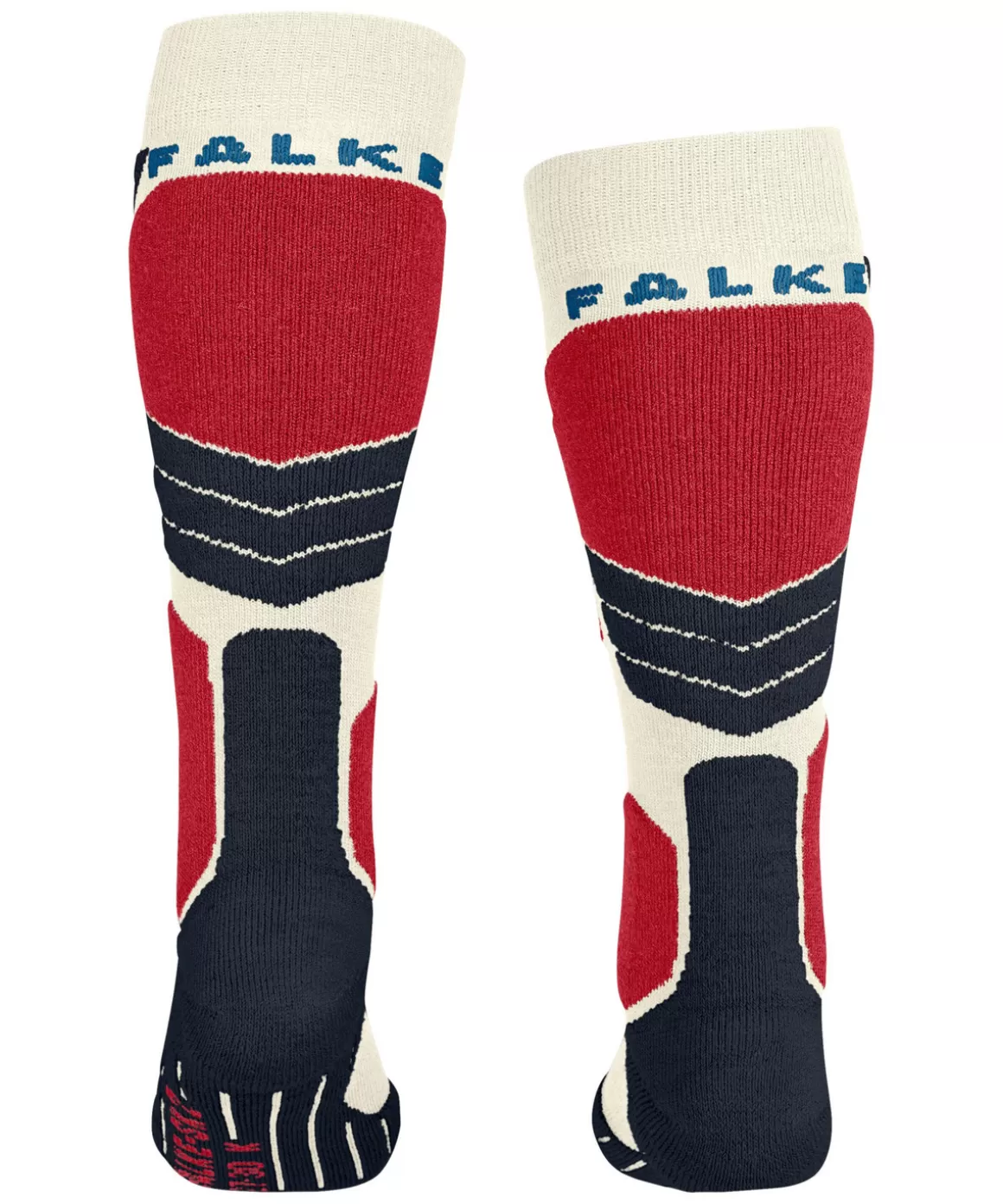 FALKE Skisokken>Sk2 Intermediate Kinderen Skiing Kniekousen Off-White-2040